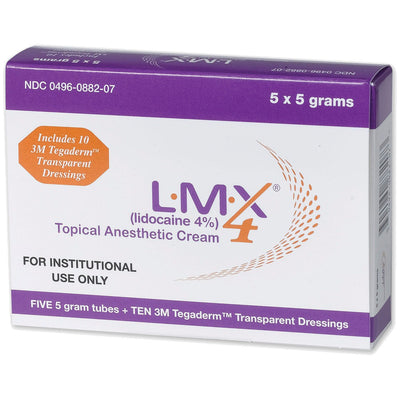 Ferndale LMX4 Topical Anesthetic Cream with Transparent Dressings