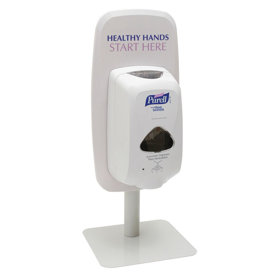 Gojo Purell Sanitizing Station Stand - Table Top with 'Healthy Hands Start Here' Sign