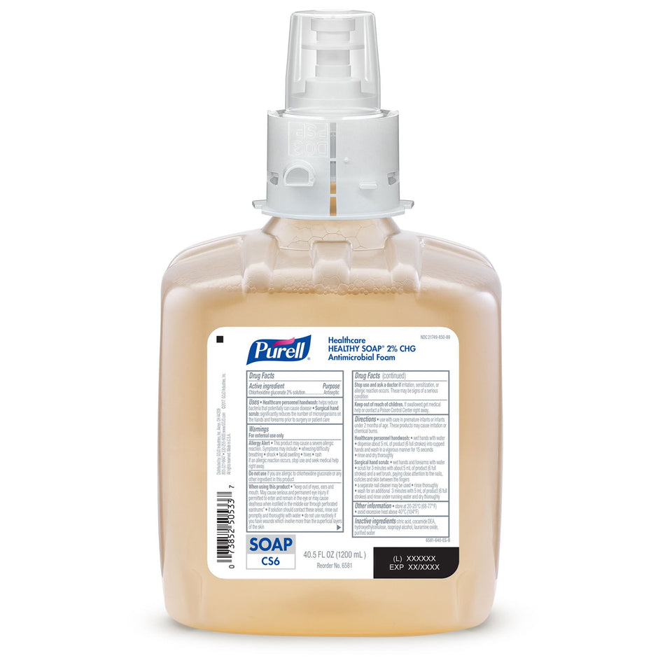 Gojo Purell CS6 Refills - Antimicrobial Foam 2.0% CHG
