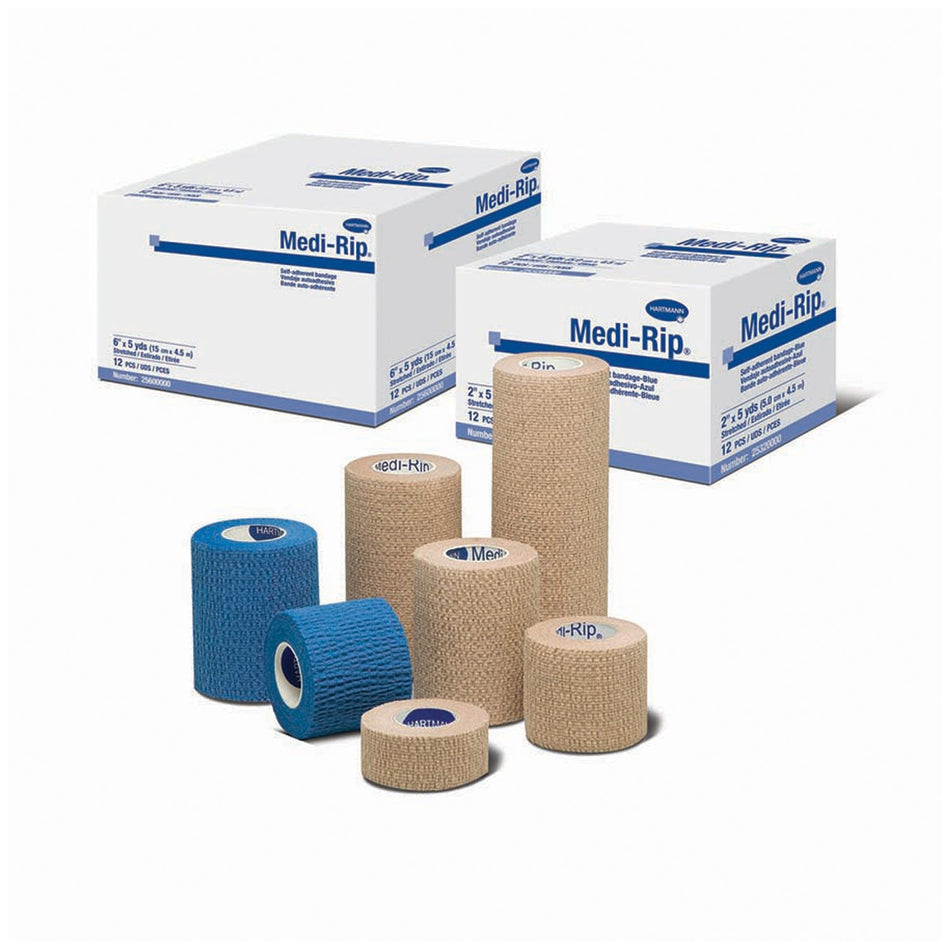 Hartmann USA Medi-Rip Self-Adherent Bandage - Tan (Team Pack)
