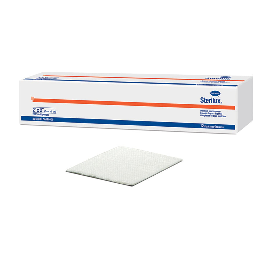 Hartmann USA Sterilux Premium Gauze Sponges - Non-Sterile, 4" x 4" - 8-Ply