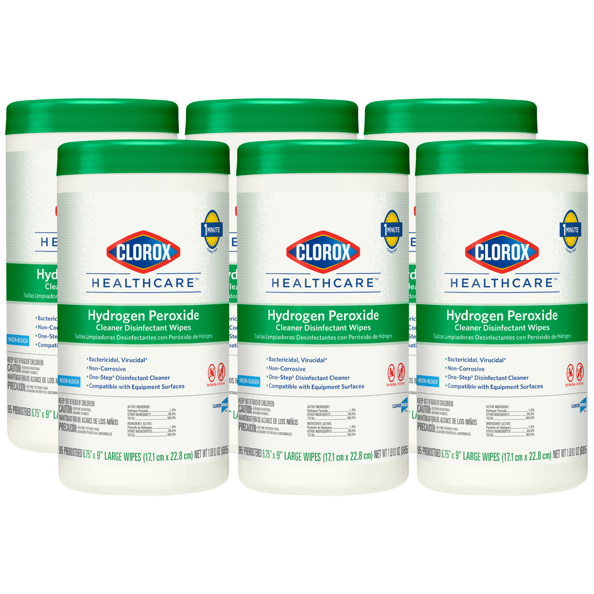 Clorox Healthcare Hydrogen Peroxide Cleaner - Wipes (Can)