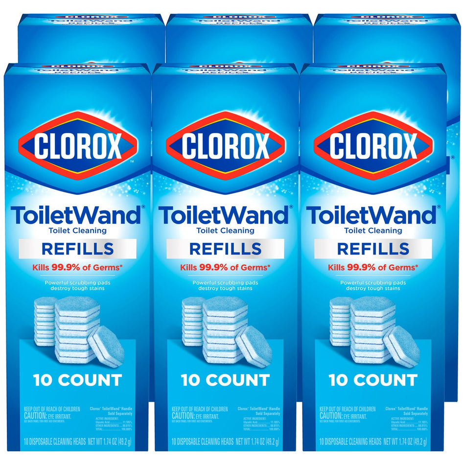 Clorox Toilet Bowl Cleaner - ToiletWand Refill Heads, 10 Count