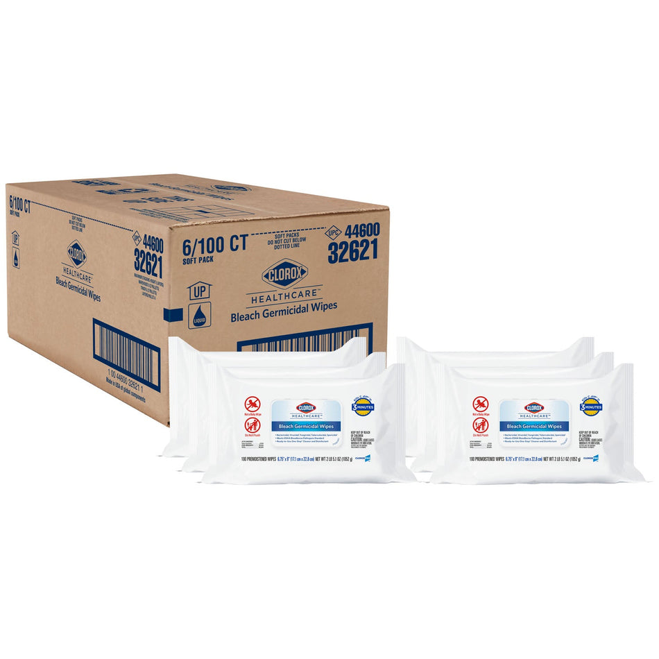 Clorox Healthcare Bleach Germicidal Cleaners - Wipes (100CT)