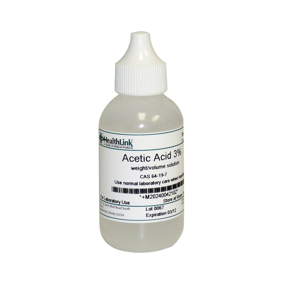 EDM3 Stains and Reagents - Acetic Acid 3% - Dropper Bottle