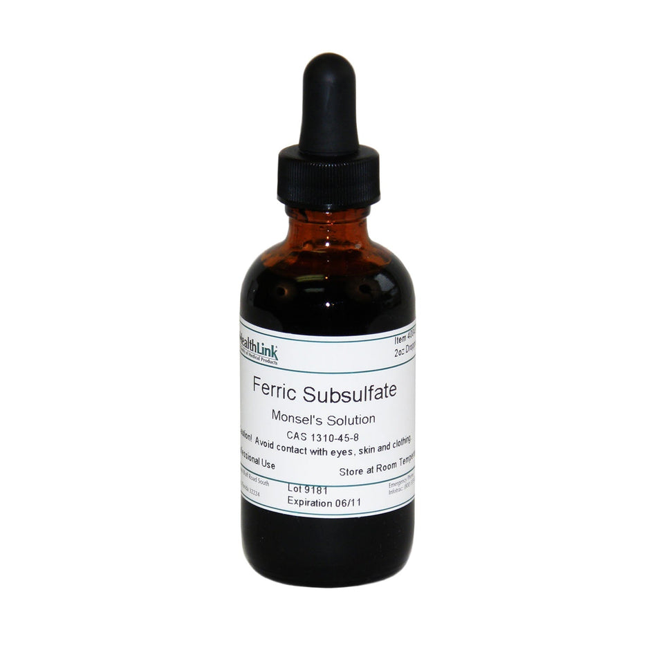 EDM3 Stains and Reagents - Monsel's Solution, Dropper Bottle, 2 oz