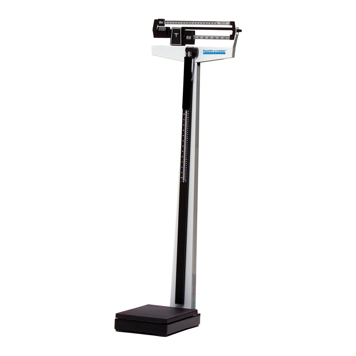 Pelstar/Health O Meter Professional Scale - Physician Balance Beam Scales with Height Rod and Wheels (390 LB/180 KG Capacity)