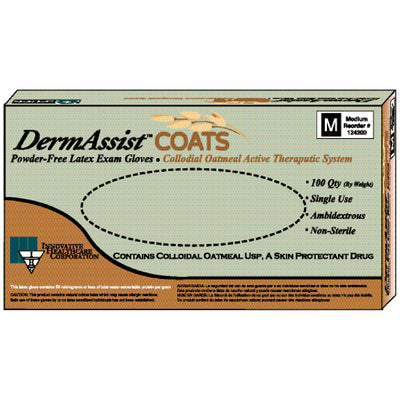 Innovative Dermassist Coatstm Powder-Free Latex Exam Gloves