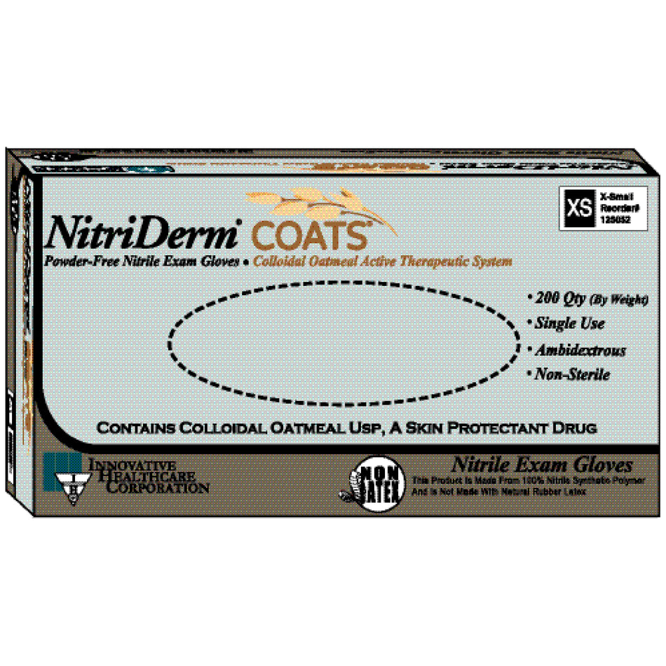 Innovative Nitriderm Coatstm Powder-Free Nitrile Exam Gloves