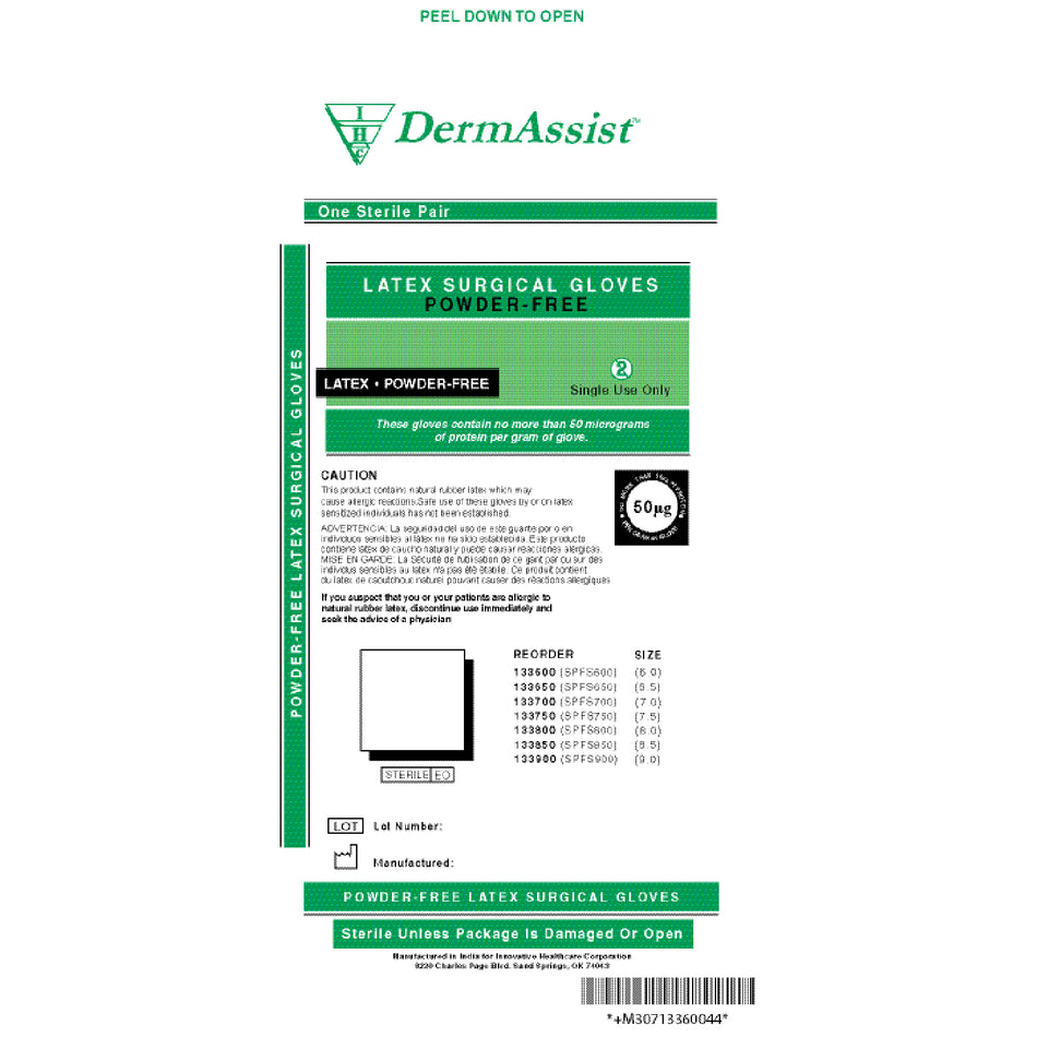 Innovative Dermassist Surgical Powder-Free Gloves