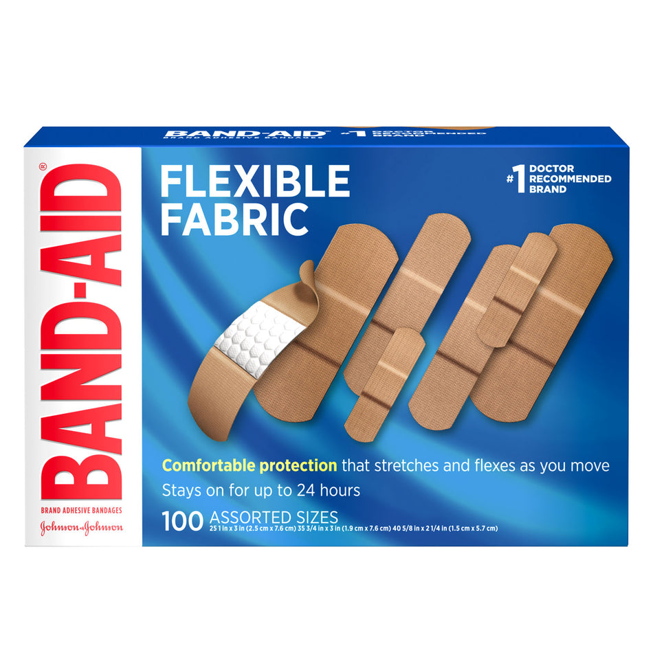 Kenvue Band-Aid Flexible Fabric Adhesive Bandages - Assorted Sizes