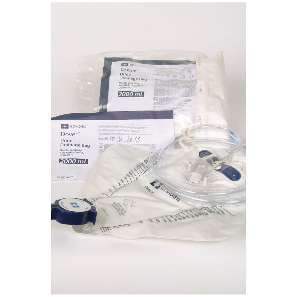 Cardinal Health Dovertm Drain Bags - Anti-Reflux Chamber & SplashGuard II Spout