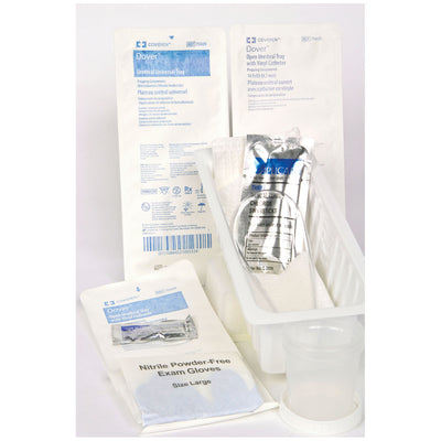 Cardinal Health Kenguard Urethral Catheterization Trays - Red Rubber Latex, PVP Swab Sticks