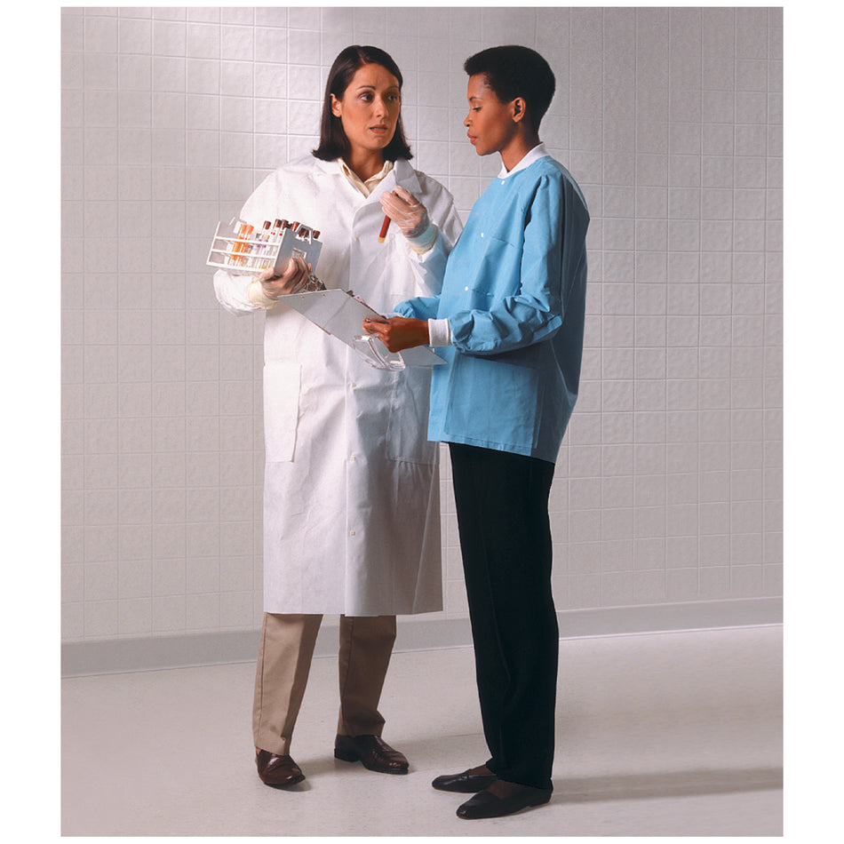 Halyard Basic Lab Coat - White