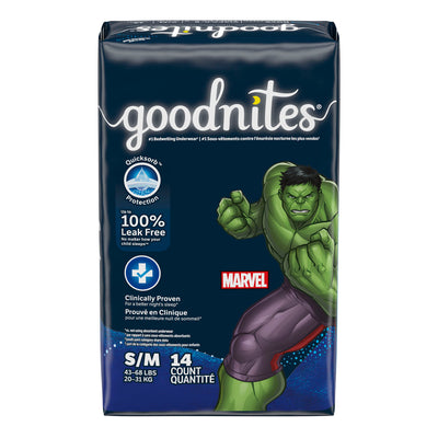Kimberly-Clark Goodnites Underpants - Boy (Small/Medium and Large)