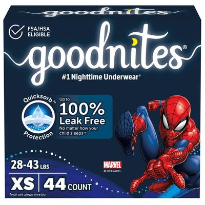 Kimberly-Clark Goodnites Underpants - Boy (X-Small, 28-43 lbs)