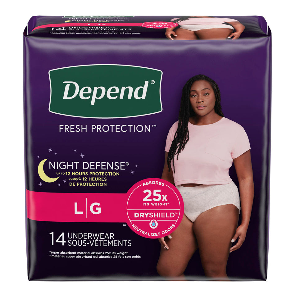Kimberly-Clark Depend Night Defense Underwear - Unisex