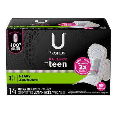 Kimberly-Clark Feminine Care Products - Ultra Thin Pads - Super Premium Pads - Heavy - Non-Winged