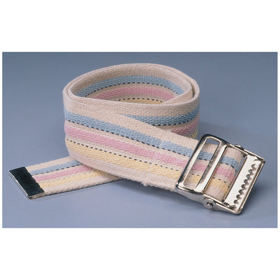 Kinsman Color Coded Gait Belts with Metal Buckle - Blue