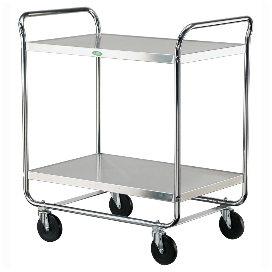 Lakeside Utility Carts - Stainless Steel Tubular Model, Medium Duty Cart, 2 Shelves