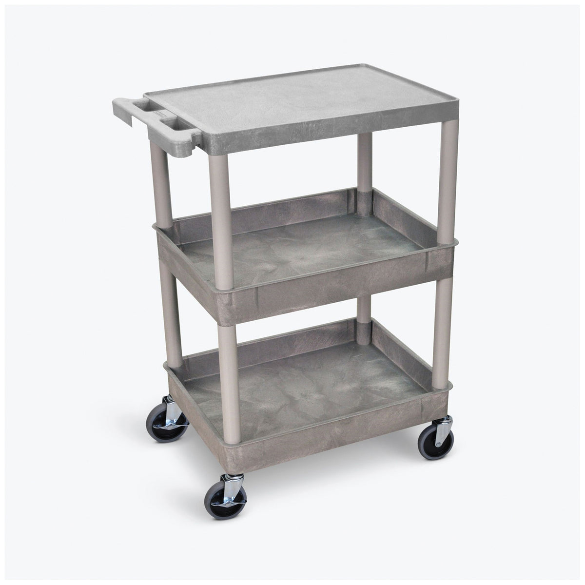 Luxor Flat Top Utility Carts - Top, Middle/Bottom Tub Shelves – image 2