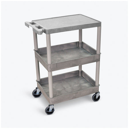 Luxor Flat Top Utility Carts - Top, Middle/Bottom Tub Shelves – image 2