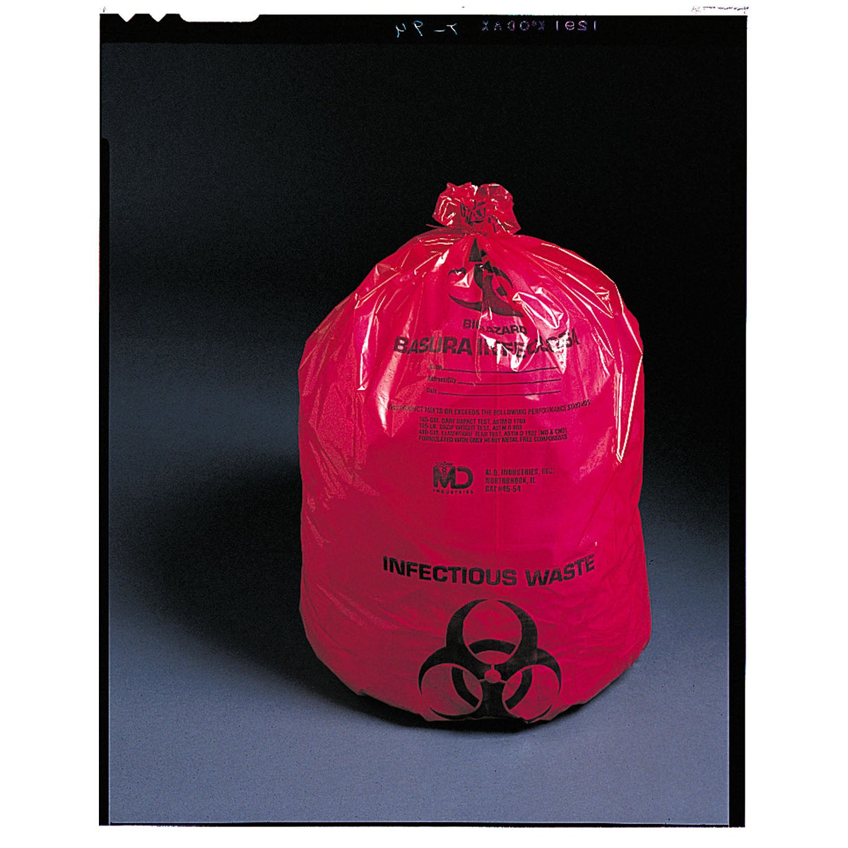 Medegen Ultra-Tufftm Infectious Waste Bags - 1.25 Mil (24" x 24")