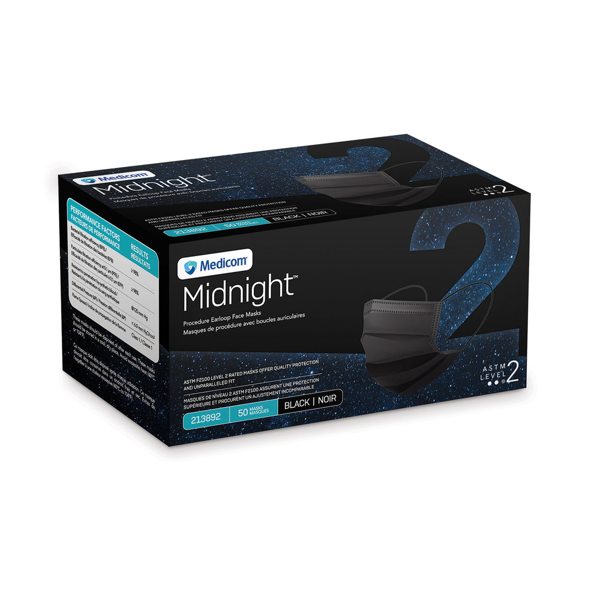 Medicom Midnight Procedure Facemasks Dure Facemasks – image 2