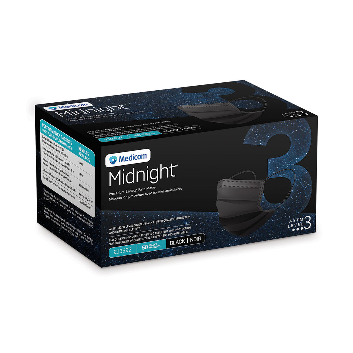 Medicom Midnight Procedure Facemasks Dure Facemasks – image 3