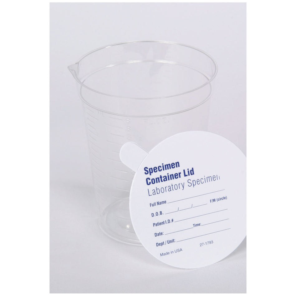 Medegen Gent-L-Kare Non-Sterile Specimen Containers - Polypropylene