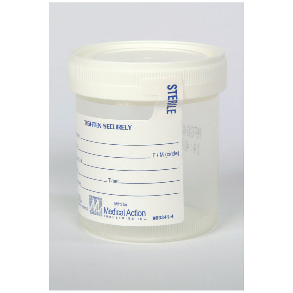 Medegen Leak-Resistant Sterile Specimen Containers - 4 oz
