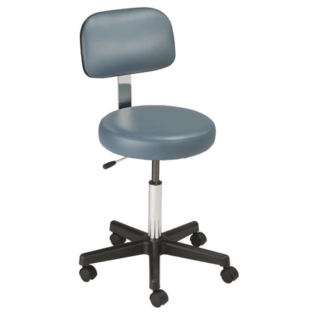 Mti Stool - Pneumatic Hand Operated - Black Base with Ergo Backrest – image 4