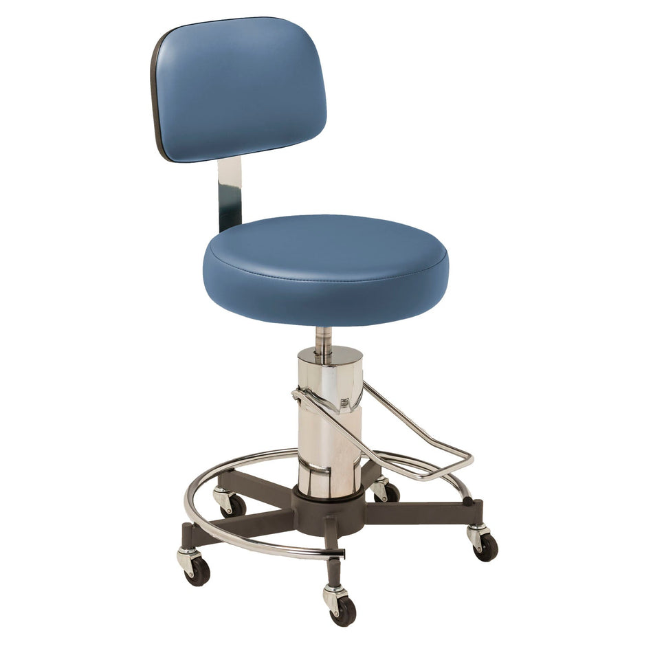 Mti Stool - Hydraulic Pump with Ergo Backrest (Premium Upholstery)