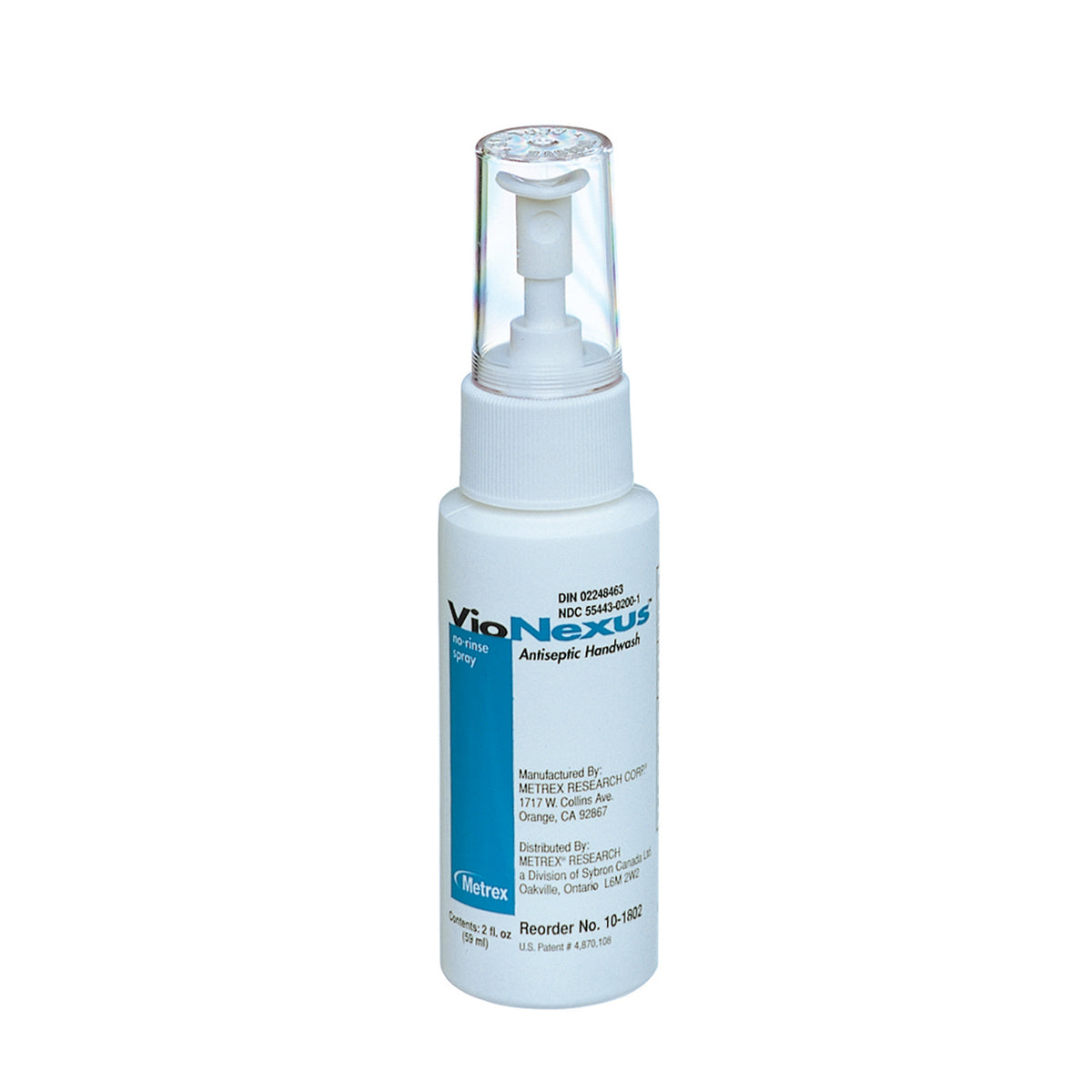 Metrex Vionexustm No-Rinse Spray Antiseptic Handwash