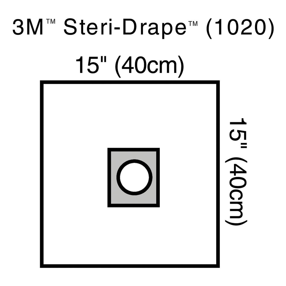 Solventum Steri-Drapetm Ophthalmic Surgical Drapes - Small Drape with Adhesive Aperture