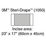 Solventum Steri-Drapetm Incise Drapes - Standard Sizes (Large)