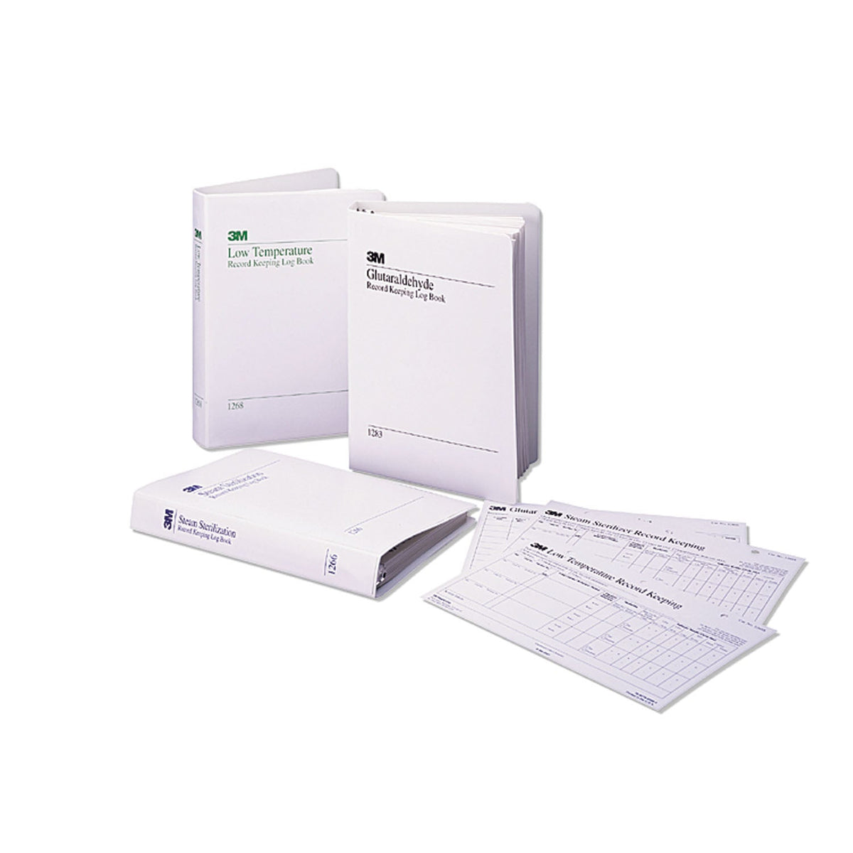 Solventum Attesttm Log Books & Record Charts - For Steam Sterilizers, for Use with Attest Bi # 1261 or 1262