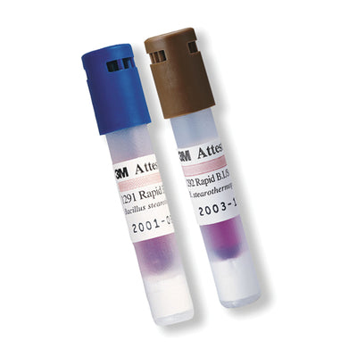 Solventum Attesttm Rapid Readout Biological Indicators for Steam 250°F/121°C Gravity or 270°F/132°C Vacuum Assisted Sterilizers - Sterile
