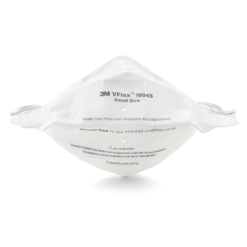 3MTM PSD N95 Particulate Respirator & Surgical Mask - Vflex™ Disposable, Small