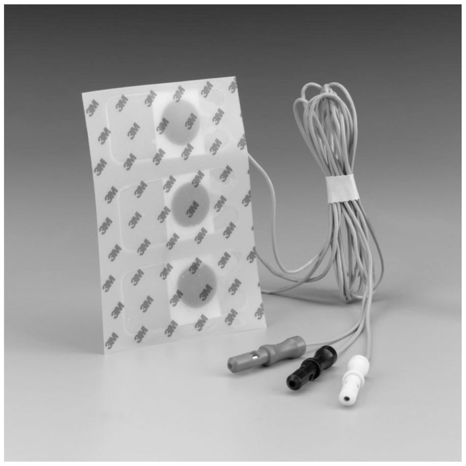 Solventum Red Dottm ECG Monitoring Electrodes with Pre-Attached Lead Wire - Neonatal Clear Tape