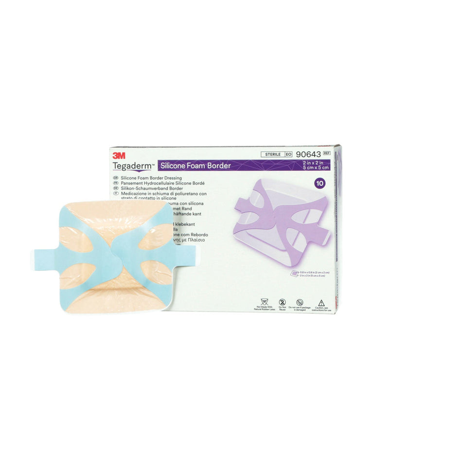 Solventum Tegadermtm Silicone Foam Border Dressing - Bordered