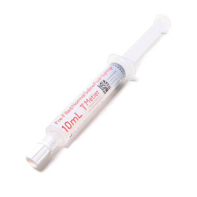 Metier Medical Safe-T-Flushtm Pre-Filled Saline Syringe