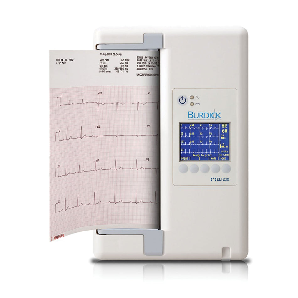 Welch Allyn Mortara Burdick Eli 230 ECG with Wam USB