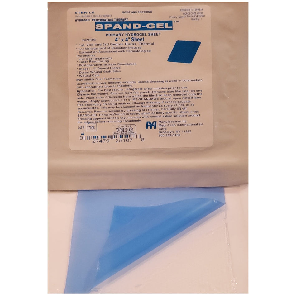 Marketlab Medi-Tech International Spand-Geltm Hydrogel Sheets