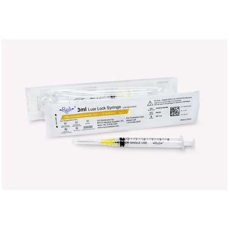 Myco Reli Conventional Hypodermic Needle W/Syringe - 20G X 1"