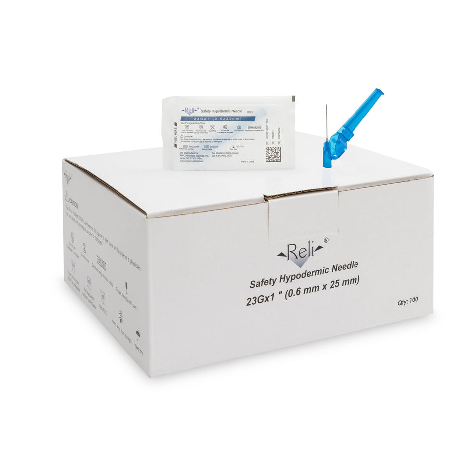Reli Safety Hypodermic Needles - 23G
