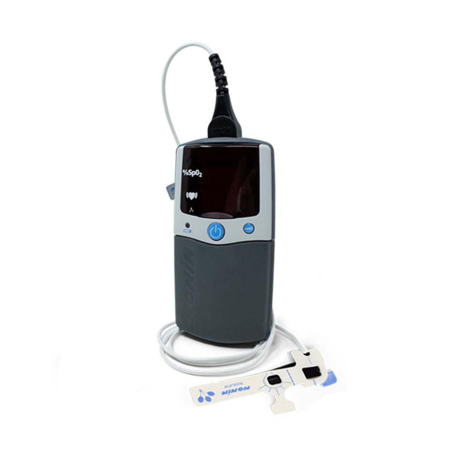 Nonin Palmsat 2500A Series Handheld Pulse Oximeter with Alarms - Infant Flex Sensor