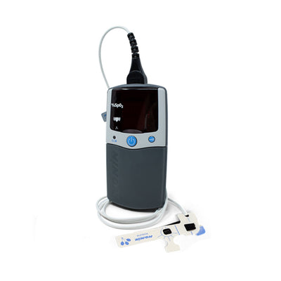 Nonin Palmsat 2500A Series Handheld Pulse Oximeter with Alarms - Medium Soft Sensor (8000SM)