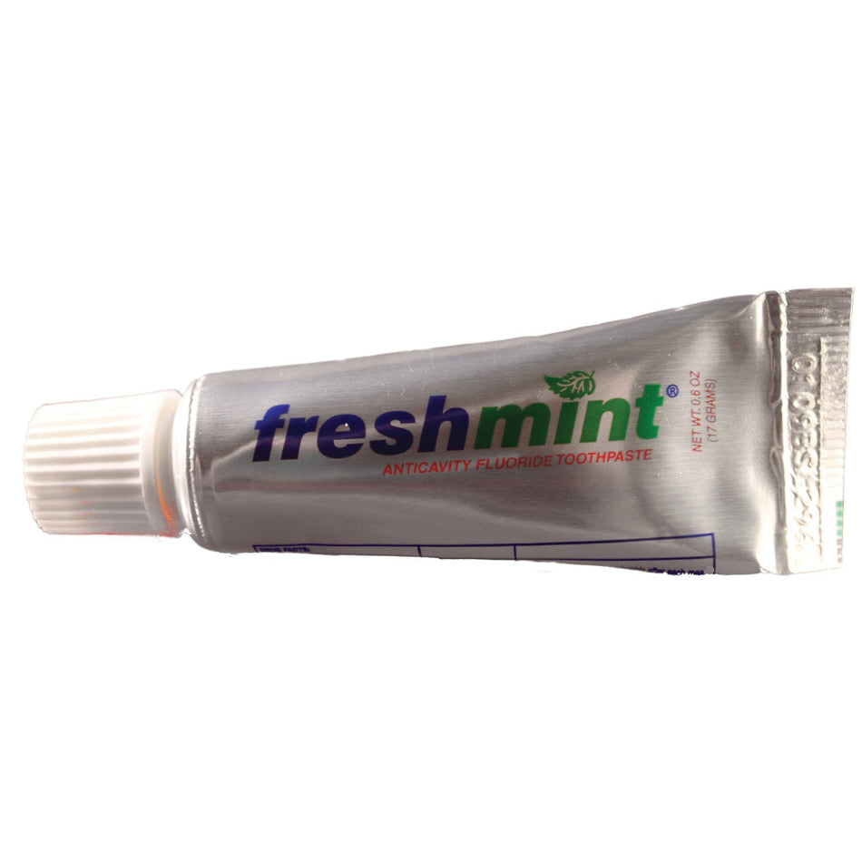 New World Imports Freshmint Fluoride Toothpaste - Laminated Tube (Silver Colored)