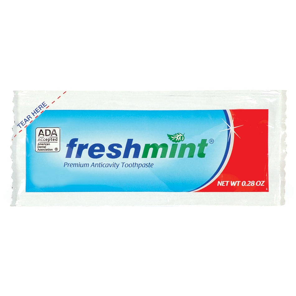 New World Imports Freshmint Fluoride Toothpaste - Single Use Packet